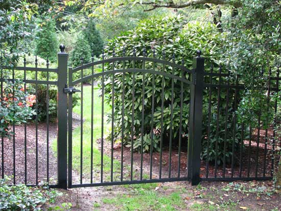 Black Metal Gate And Fence